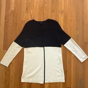 Talbots Colorblock Long Cardigan